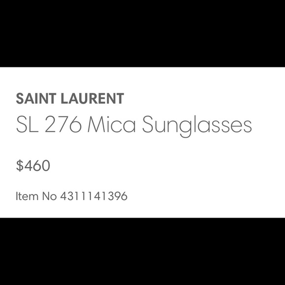 AUTHENTIC SAINT LAURENT MICA - Picture 3 of 7